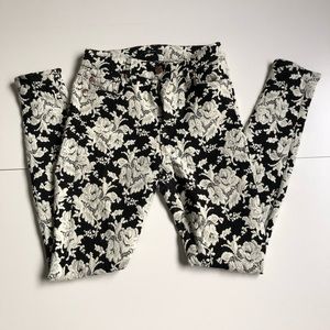 7FAM Floral high waist leggings jeans